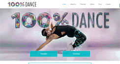 Desktop Screenshot of 100percentdance.com.au